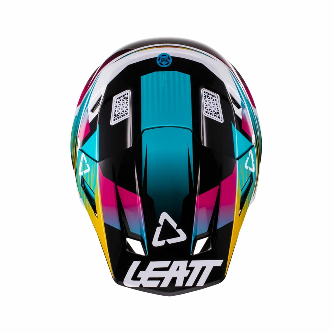 LEATT Casque Y Compris Lunettes 8.5 V22 Aqua/Royal Turquoise-blanc-jaune 5 LEATT Casque Y Compris Lunettes 8.5 V22 Aqua/Royal Turquoise-blanc-jaune – Image 3