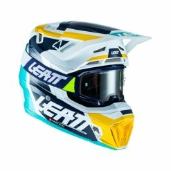 LEATT Casque Avec Lunettes 8.5 V22 Graphic Bleu-blanc-jaune 6 LEATT Casque Avec Lunettes 8.5 V22 Graphic Bleu-blanc-jaune -Promos Vélos Magasin LEATTHelminkl Brille8 5V22Graphicblau weiss gelb 2