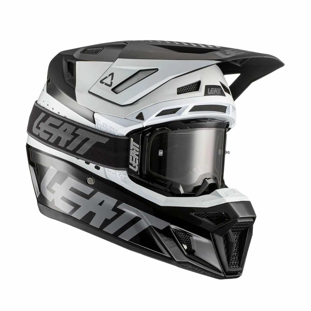 LEATT Casque Y Compris Lunettes 8.5 V22 Noir-blanc 3 LEATT Casque Y Compris Lunettes 8.5 V22 Noir-blanc