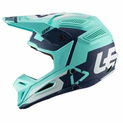 LEATT Casque De Motocross GPX 5.5 Composite - Vert-bleu-blanc -Promos Vélos Magasin LEATTMotocrosshelmGPX5 5Composite gr n blau weiss 3
