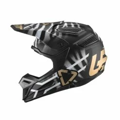 LEATT Casque De Motocross GPX 5.5 Composite - Noir-blanc-or -Promos Vélos Magasin LEATTMotocrosshelmGPX5 5Composite schwarz weiss gold 2