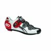 Sidi Genius 5 Fit Carbon Blanc / Rouge / Noir -Promos Vélos Magasin chaussure sidi genius 5 fit carbon