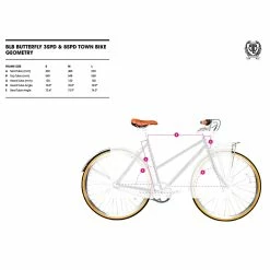 BLB Brick Lane Bikes Butterfly Town 8 Vitesses - Noir -Promos Vélos Magasin gr ssentabelle butterflyZPGjNCdBgrQRe