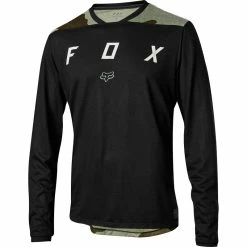 T-shirt Fox Indicator LS MASH Noir Et Camo